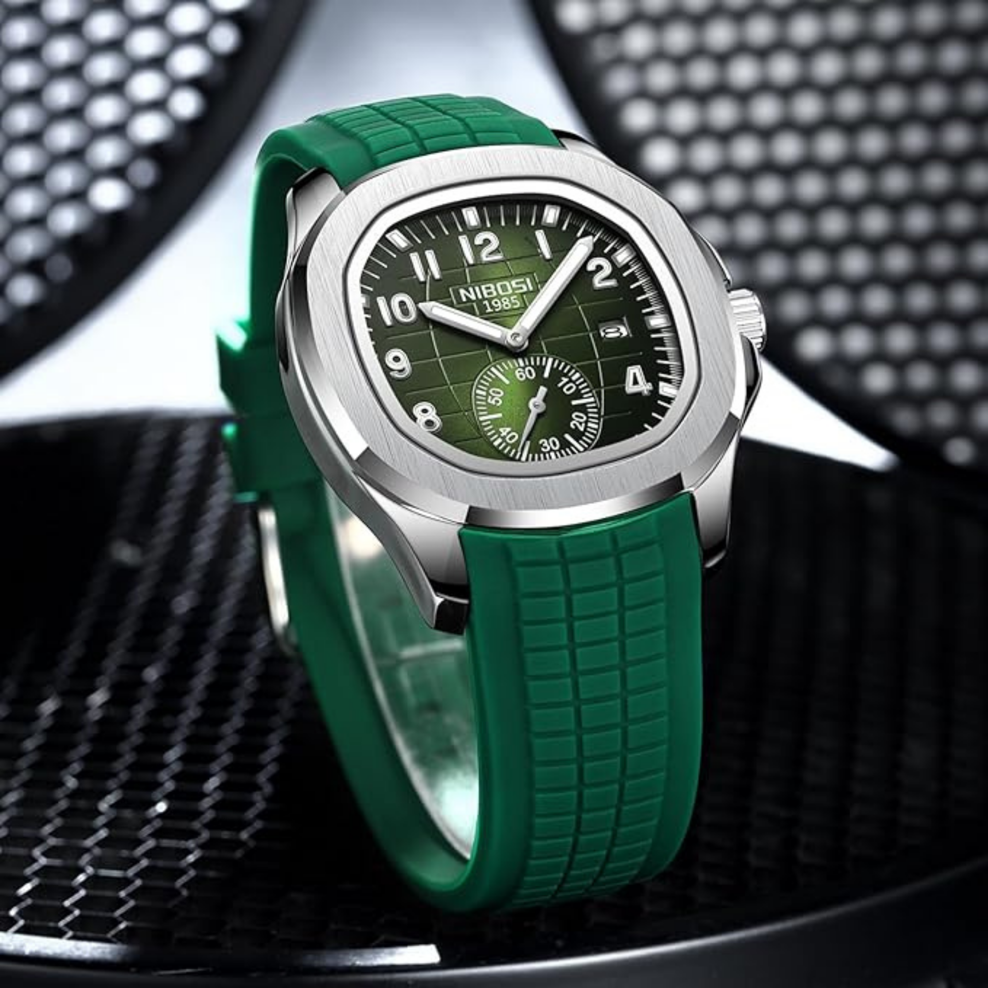 NIBOSI Quartz Analog Watch with Silicone Strap